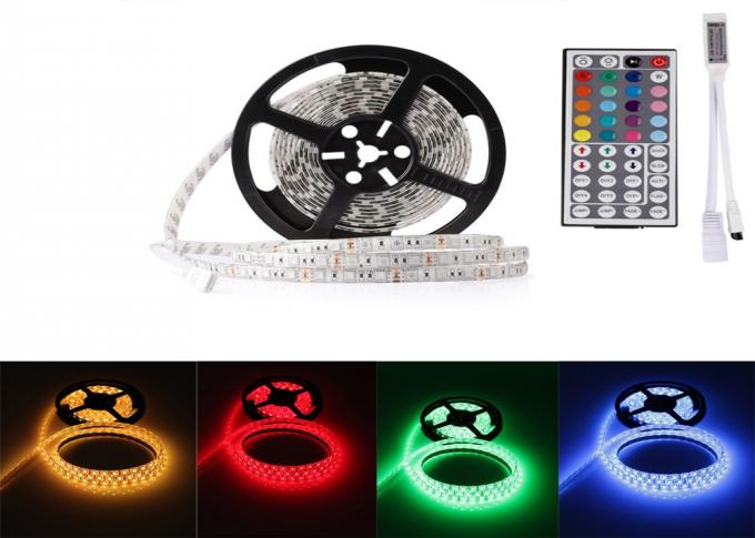 Copper PCB RGB LED Strip Lights Multi Color , Low Voltage SMD 5050 LED Ribbon Lights