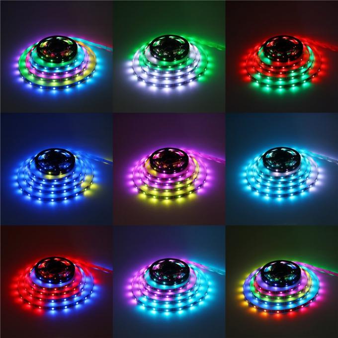 12 Volt Flexible Strip Led Lights , Cuttable Ws2811 LED Strip Lights Multicolor No Ultraviolet