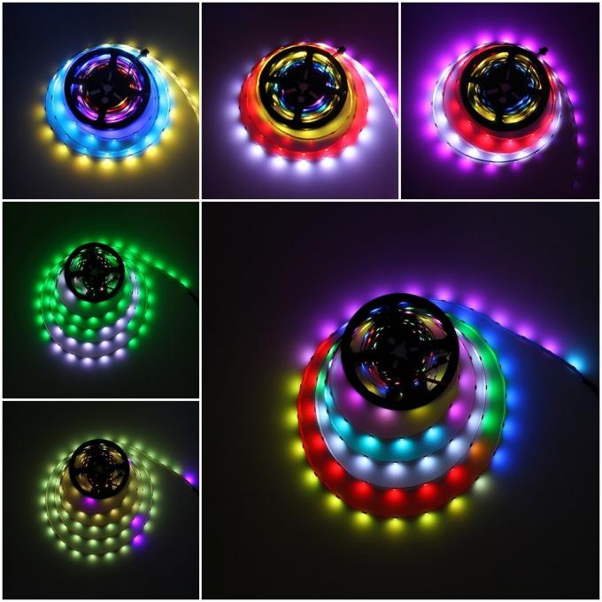 Addressable Flexible RGB LED strip SMD 5050 16.4ft For Party Decoration