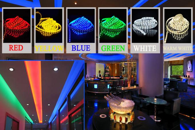 600 Lumens 7.2W Bright LED Strip Lights Outdoor Use 14lm 60led / M RoHS