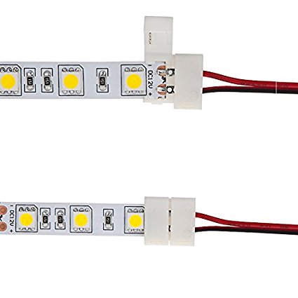 Waterproof 5050 LED Strip Connector 15cm Plastic 2 Pins DC 24V CE / RoHS