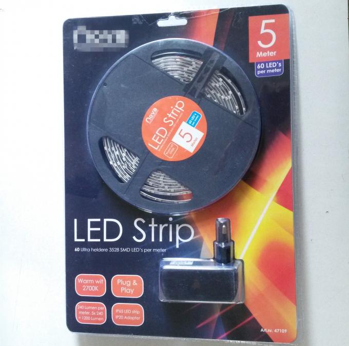 Decorative SMD 3528 LED Strip Kit including Power Adaptor Double Blistered