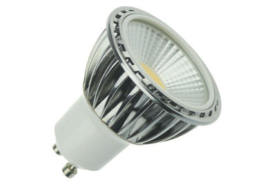 China 5 Watt COB Warm White LED Lamp , PC Cover GU10 High Lumen LED Lamps 60g supplier