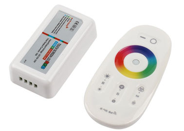 China 2.4G Wireless RGB Multi Color LED Controller , Touch Screen RGB LED Remote Controller supplier