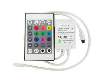 China Infrared Magic Color IR Controller For LED Lights , 12V 24 Key LED Controller supplier