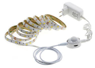 China Warm White Bedroom LED Strip Light Kit With Waterproof Motion Sensor 5050 12V DC supplier