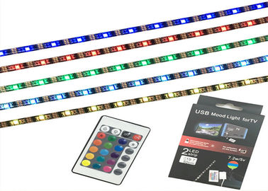 China TV Decorative USB Linkable LED Strip , 5V Powered Multi Color LED Strip For Flat Surface supplier