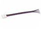 Single Colour Flexible LED Strip Connector 2 Contact Strip To Wire 4 Pins supplier